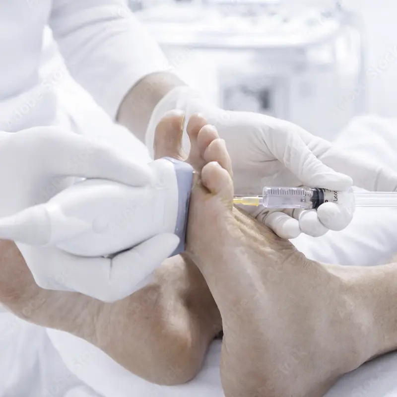 Neuroma de Morton. Infiltración ecoguiada.