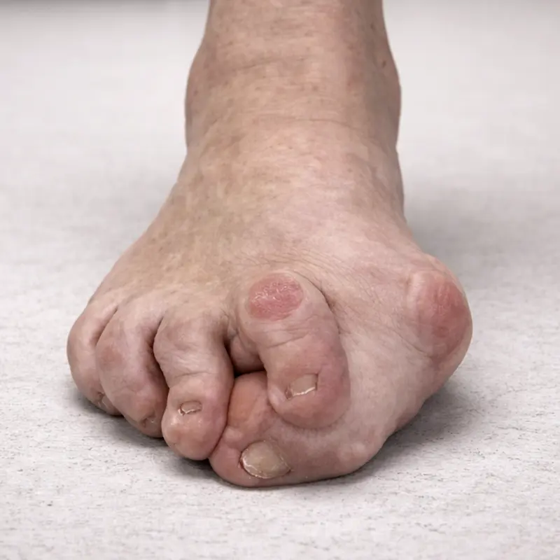 Deformidades de los dedos.